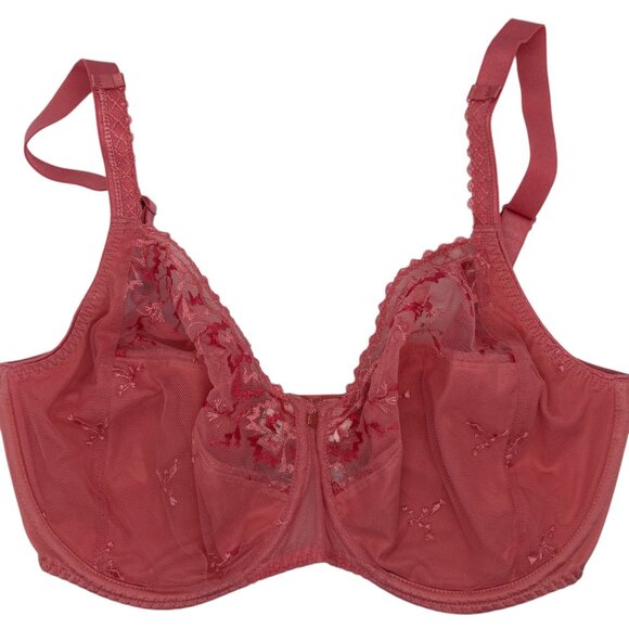 Chantelle C16B10 Every Curve Full Coverage Unlined Bra - Scarlet/Peach 34DDDD - Picture 2 of 6